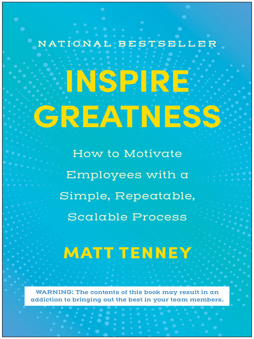 Title details for Inspire Greatness by Matt Tenney - Wait list